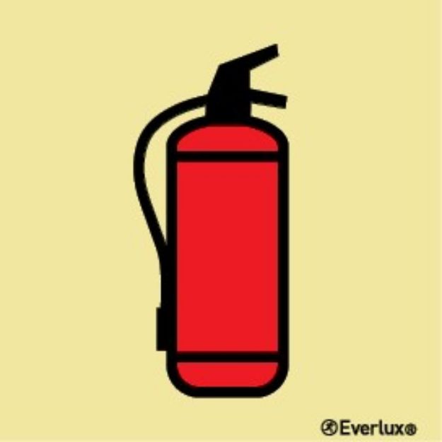 Portable fire extinguisher sign 